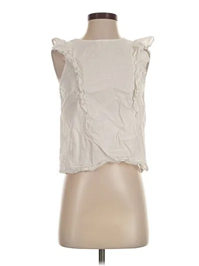 Pre-owned Splendid Sleeveless Blouse In Ivory