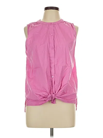Pre-owned Splendid Sleeveless Blouse In Pink