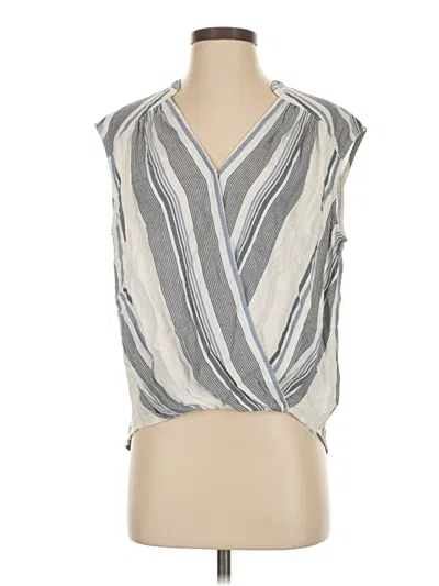 Pre-owned Splendid Sleeveless Blouse In Silver