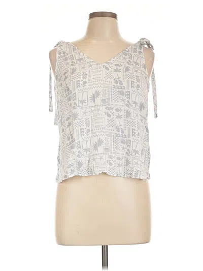 Pre-owned Splendid Sleeveless Blouse In Silver