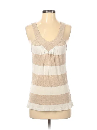 Pre-owned Splendid Sleeveless Blouse In Tan