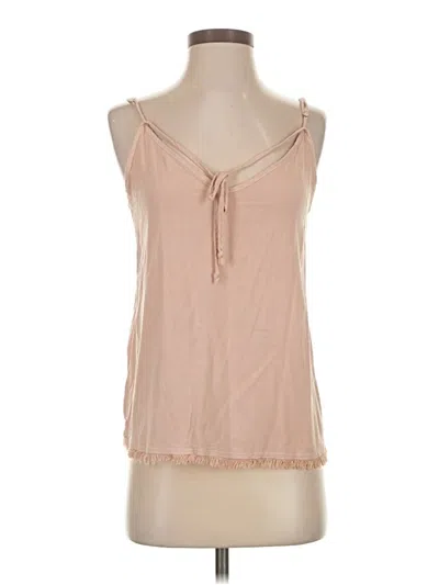Pre-owned Splendid Sleeveless Blouse In Tan