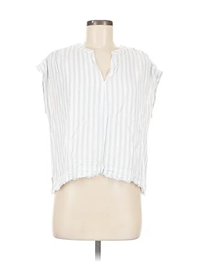 Pre-owned Splendid Sleeveless Blouse In White