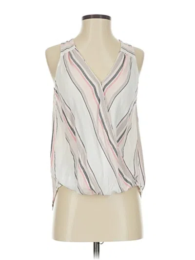 Pre-owned Splendid Sleeveless Blouse In White