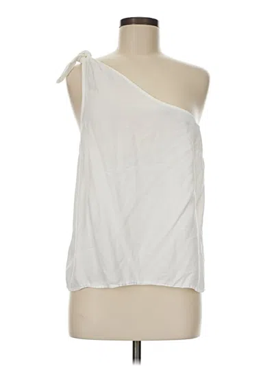 Pre-owned Splendid Sleeveless Blouse In White