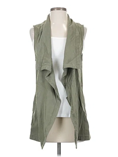 Pre-owned Splendid Sleeveless Button Down Shirt In Green