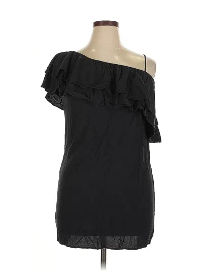Pre-owned Splendid Sleeveless Top Black One Shoulder Neckline Tops