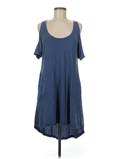Pre-owned Splendid Sleeveless Top Blue Cold Shoulder Neckline Tops