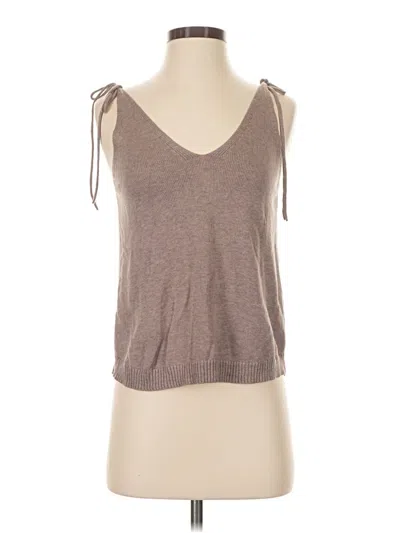 Splendid Sleeveless Top Brown Halter Neckline Tops
