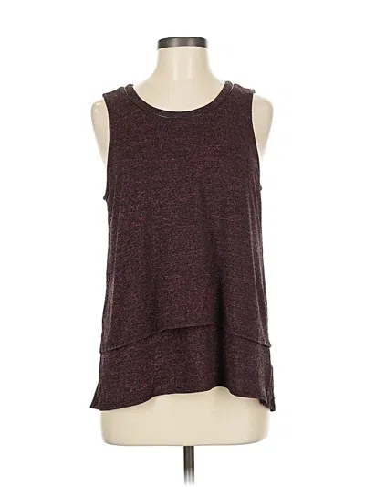Pre-owned Splendid Sleeveless Top Burgundy Scoop Neck Tops