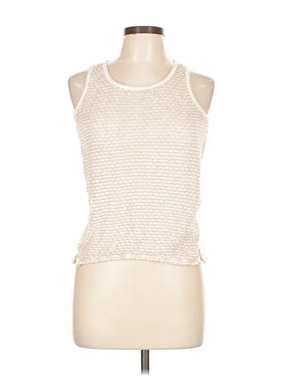 Pre-owned Splendid Sleeveless Top Ivory Halter Neckline Tops In White