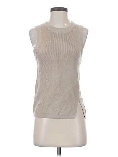 Pre-owned Splendid Sleeveless Top Tan High Neck Tops