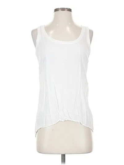 Pre-owned Splendid Sleeveless Top White Scoop Neck Tops