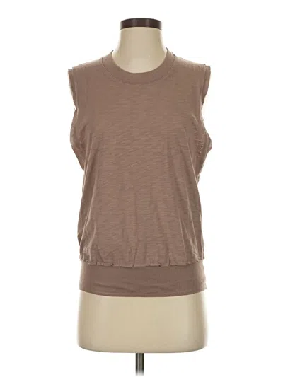 Pre-owned Splendid Sleeveless T-shirt In Brown