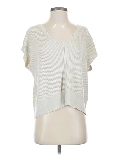 Pre-owned Splendid Sleeveless T-shirt In Ivory
