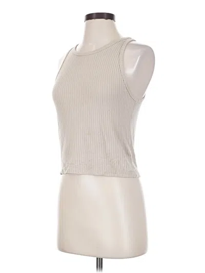 Pre-owned Splendid Sleeveless T-shirt In Ivory