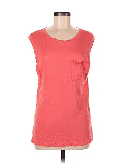 Pre-owned Splendid Sleeveless T-shirt In Orange