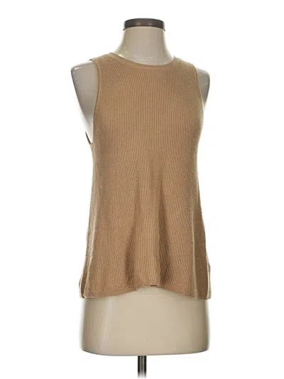 Pre-owned Splendid Sleeveless T-shirt In Tan