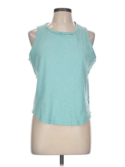 Pre-owned Splendid Sleeveless T-shirt In Teal