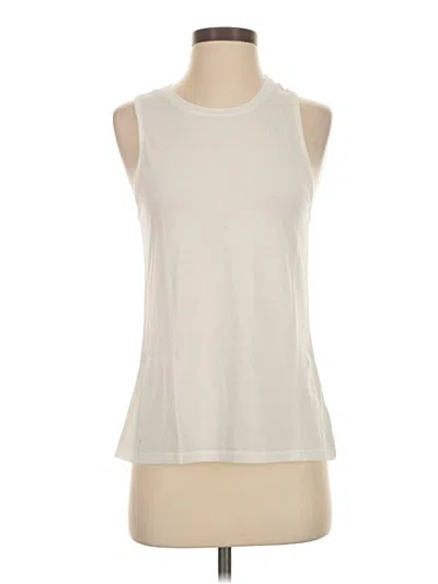 Pre-owned Splendid Sleeveless T-shirt In White