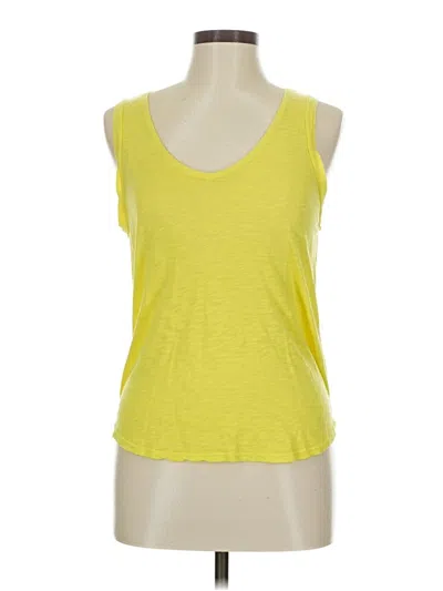 Pre-owned Splendid Sleeveless T-shirt In Yellow