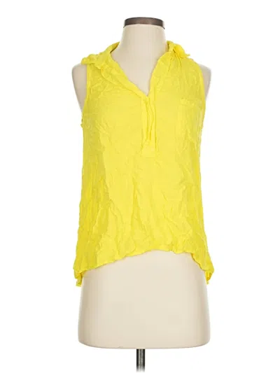 Pre-owned Splendid Sleeveless T-shirt In Yellow