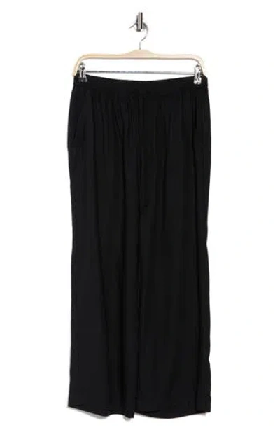 Splendid Sorrento Crop Wide Leg Pants In Black