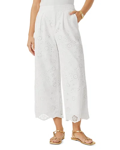 Splendid Spl X Cj Eyelet Pants In White