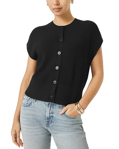 Splendid Spl X Cj Sleeveless Cardigan In Black