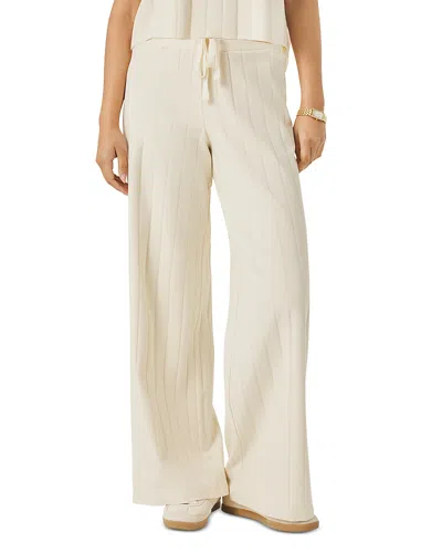 Splendid Spl X Cj Wide Rib Knit Pants In White