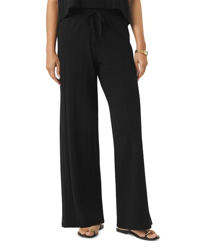 Splendid Spl X Cj Wide Rib Knit Pants In Black