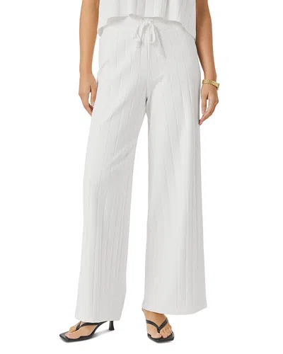 Splendid Spl X Cj Wide Rib Knit Pants In White
