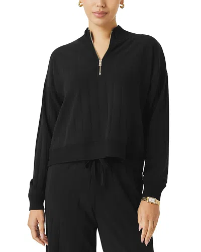 Splendid Spl X Cj Wide Rib Sweater In Black