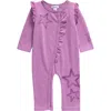Splendid Star Ruffle Romper In Tourmaline