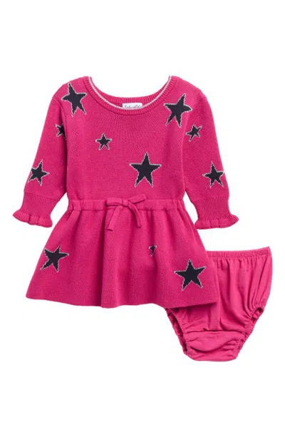 Splendid Babies'  Starlight Cotton Blend Dress With Bloomers In Pink