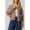 Splendid Stassi Satin Tie Cardigan In Brown