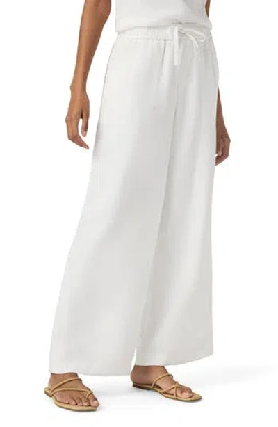 Splendid Stella Linen Drawstring Pants In White