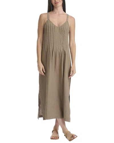 Splendid Stella Linen Midi Dress In Brown