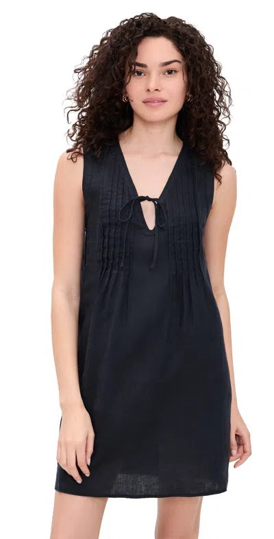 Splendid Stella Linen Mini Dress Lead In Multi