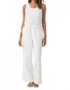 Splendid Stella Full-length Linen Pant In White