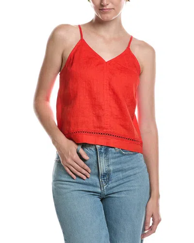 Splendid Stella Linen Tank In Brown