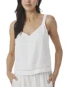 Splendid Stella Linen Tank In White