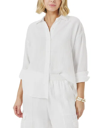 Splendid Stella Linen Top In White