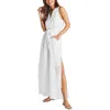 Shop Splendid Stella Womens Linen Sleeveless Maxi Dress In White