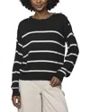 Splendid Stephanie Stripe Sweater In Black