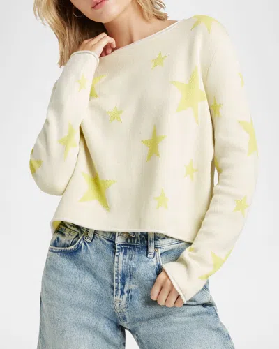 Splendid Stevie Star Sweater In Mnstonechrtrse