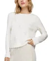 Splendid Stevie Star Sweater In White/moon