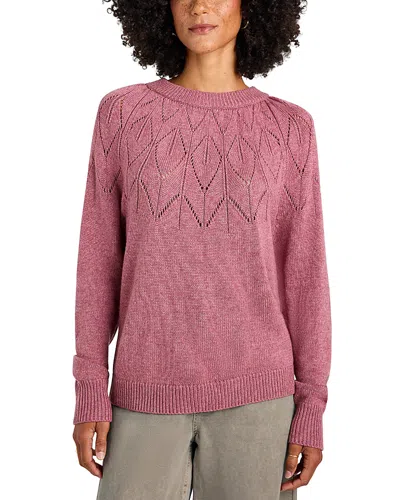 Splendid Stowe Diamond Yoke Sweater In Wildflower