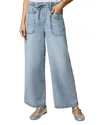 Splendid Straight Denim Lounge Pants In Blue