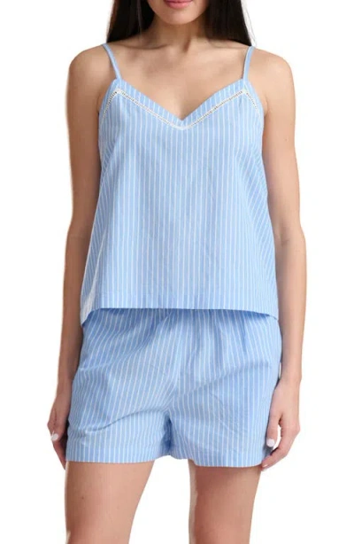Splendid Stripe Cotton Poplin Pajamas In Multi